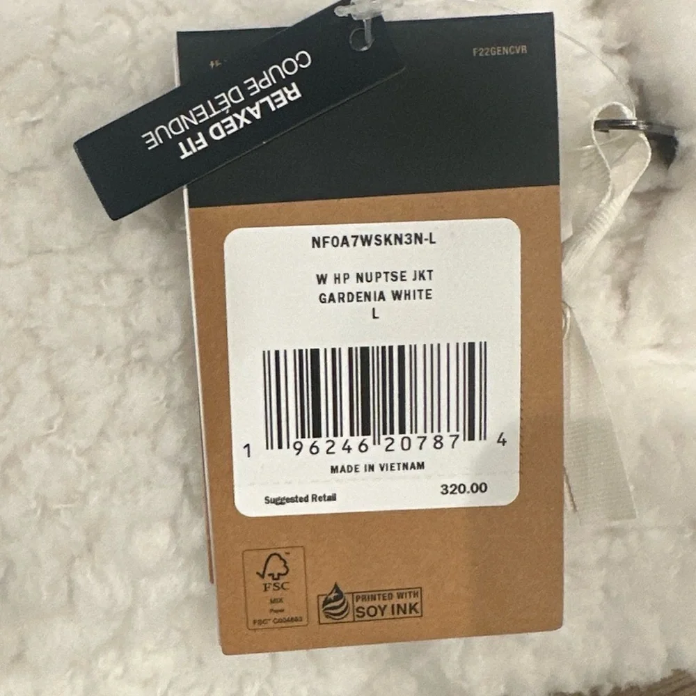 North Face Women’s Nupste Sherpa Puffer Jacket Responsible Down Cropped - Picture 2 of 10